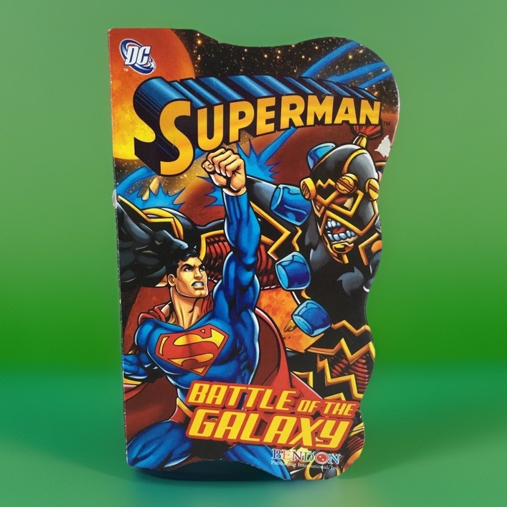 DC Comics Superman Board Book Bendon Battle Of The‎ Galaxy 2010 Rare Collectible